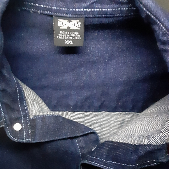 Boom X denim button-down short sleeve shirt - Picture 6 of 7